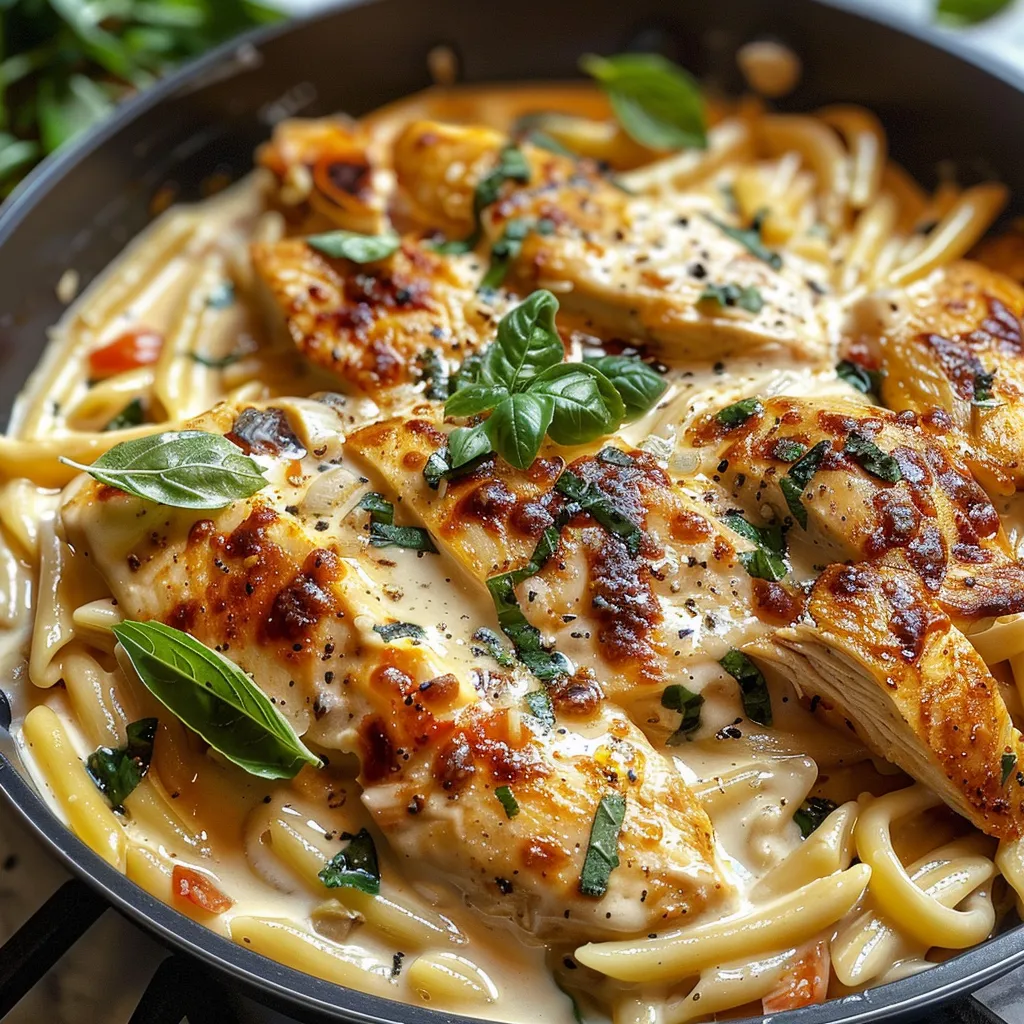 How to Make Creamy Cheesy Chicken Pasta in 30 Minutes