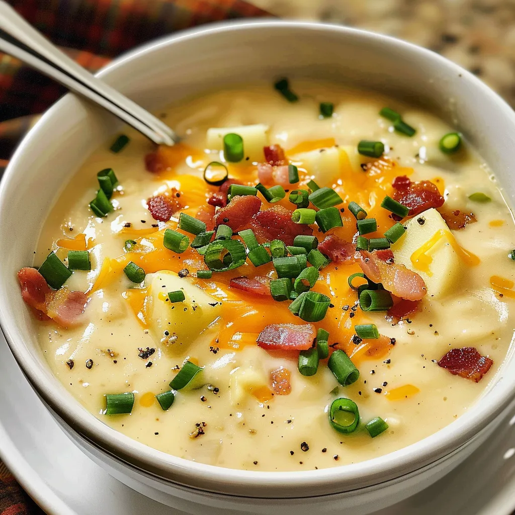 How to Make Creamy Baked Potato Soup