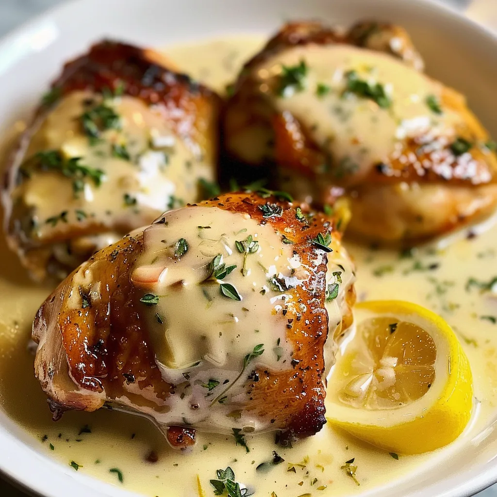 How to Make Creamy Lemon Herb Chicken Thighs in 30 Minutes
