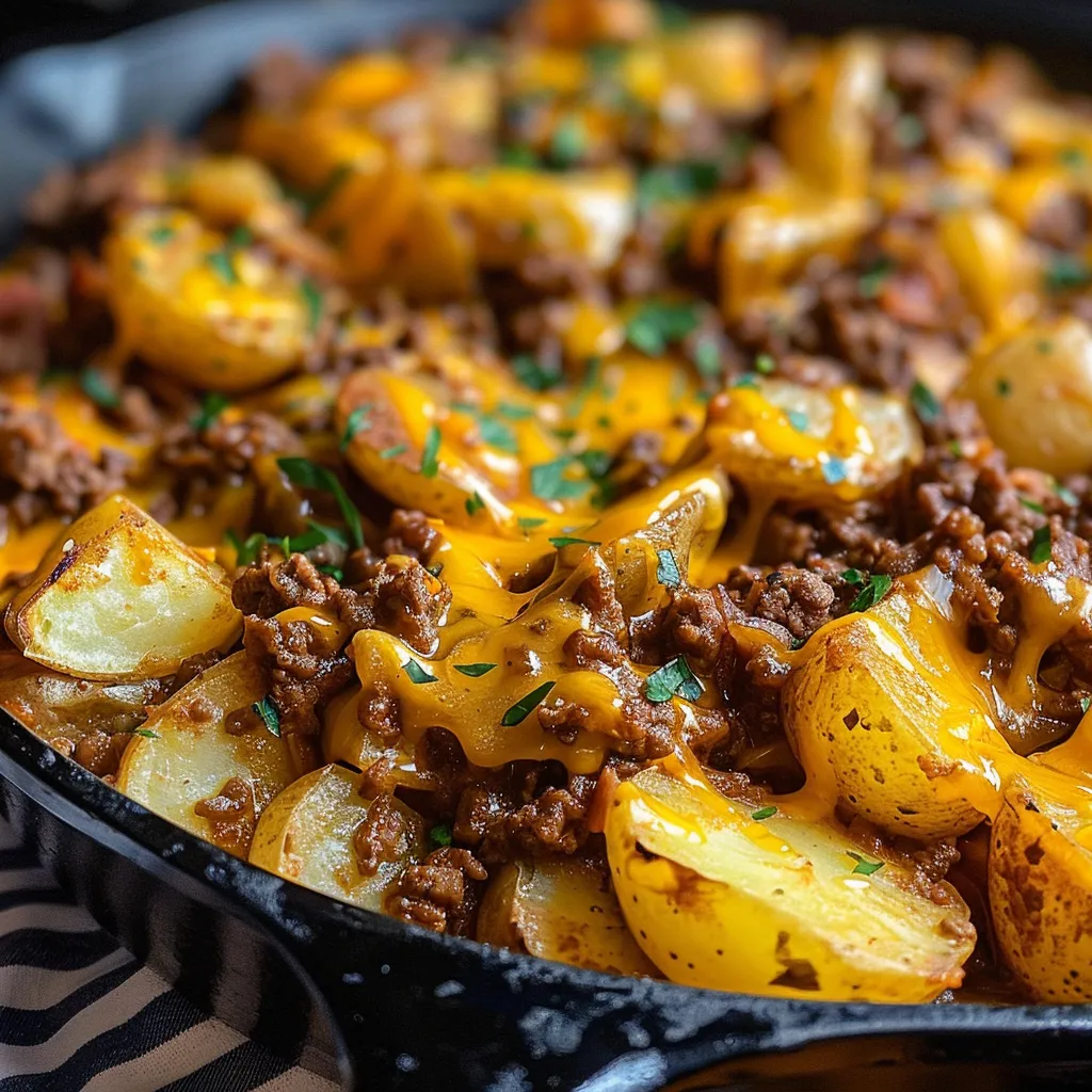 How to Make Cheesy Ground Beef and Potatoes – Easy Recipe!